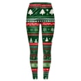thumbnail image 5 of zaveiop Women's Plus Size Christmas Leggings 2025 Holiday Deer Santa High Waist Flare Yoga Pants with Pockets (Army Green, XXL), 5 of 6