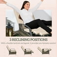 thumbnail image 4 of Outsunny Outdoor Rattan Recliner with Adjustable Back Footrest and Cushion, 4 of 10