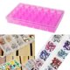thumbnail image 5 of Caja de almacenamiento de plástico con 28 ranuras, vitrina de joyería con diamantes de imitación para decoración de uñas (púrpura Tmvgtek Oficina Multiescena Multifunción, 5 of 6