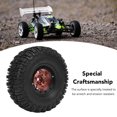 thumbnail image 3 of 4pcs RC Crawler Wheels Hub and Tires Set, Anti Scratch Plastic Aluminum Alloy Wheel Rim Kit for RC Car 120x46mm, 3 of 7
