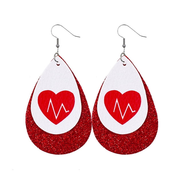 Dangle Earrings Print Popular Geometric Earring Layer Print Anniversary Gift Decorations Daily Multiple Styles Ear Hanging Pendant Type 6 6
