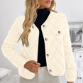 thumbnail image 2 of RQYYD Womens Quilted Lightweight Jackets Button Down Puffer Jacket Coats Padded Outwear with Pockets, 2 of 7