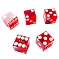 thumbnail image 2 of Juego de 5 dados de casino Yuanhe, grado AAA, precisión, 19 mm, color rojo, 2 of 6