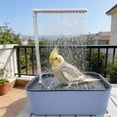 thumbnail image 6 of Electric Bird Shower Bath for Parrots, Automatic Circulating Water Pet Bathing Tub, Indoor Bird Shower Room for Cockatiels Parakeets, Easy Clean Plastic Parrot Supplies, 6 of 7
