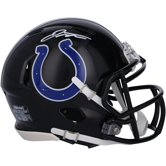 Jonathan Taylor Indianapolis Colts Autographed 2023 Black Alternate Speed Mini Helmet - Fanatics Authentic Certified