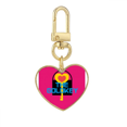 thumbnail image 1 of Carnaval de Brasil Golden alegria Llavero de metal en forma de corazón dorado, 1 of 3
