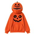 thumbnail image 5 of FYDUU Halloween Hoodies for Women Pumpkin Clothes Cute Pullover Long Sleeve Hooded Sweatshirt Tops Festival Holiday Party Hoodie, 5 of 6