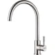 thumbnail image 1 of Kitchen Sink Taps Mixer 1 Hole, Single Lever 360 Swivel High Spout for Kitchen Sink with Standard Fittings, Chrome, Silver, 1 of 4