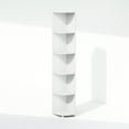 thumbnail image 2 of Furinno Basic 5-Tier Corner Multipurpose Standing Shelf, White, 2 of 6