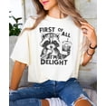 thumbnail image 3 of First of All I'm A Delight Shirt for Women and Men Funny Raccoon Tee for Adults Ivory Shirt Adult Large, 3 of 4