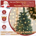 thumbnail image 7 of BN-LINK 6ft Artificial Pre-Lit Pencil Christmas Tree with 8 Lighting Modes, Slim Christmas Tree with 250 Lights, 680 Branch Tips & Metal Stand, Holiday Party Indoor/Outdoor Xmas Decoration, 7 of 7