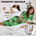 thumbnail image 6 of DISNIMO Ladybug Flower Printed Women's Short Sleeve Pajama Sets Soft Loungewear 2 Piece Pjs Set Summer Sleepwear with Pockets, S, 6 of 7