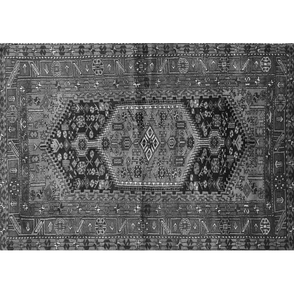 Ahgly Company Indoor Rectangle Persian Gray Traditional Area Rugs, 7' x 10'