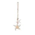 thumbnail image 2 of Wooden Coastal Wall Art, Hanging Beach Wall Decor with Rope, Nautical Wall Decor with Starfish & Seahorse & Fish for Bedroom Living Room, 2 of 7