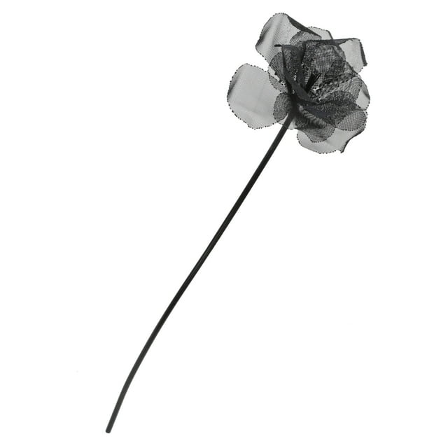Sagebrook Home 19" Metal Flower Deco, Black