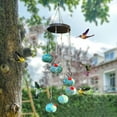 thumbnail image 3 of Hummingbird Feeder Hanging Type New Charming Wind Chimes Hummingbird Feeders Blue, 3 of 9