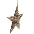 thumbnail image 3 of Northlight Star Shaped Glitter Sequin Christmas Ornament - 5.5" - Rose Gold, 3 of 4