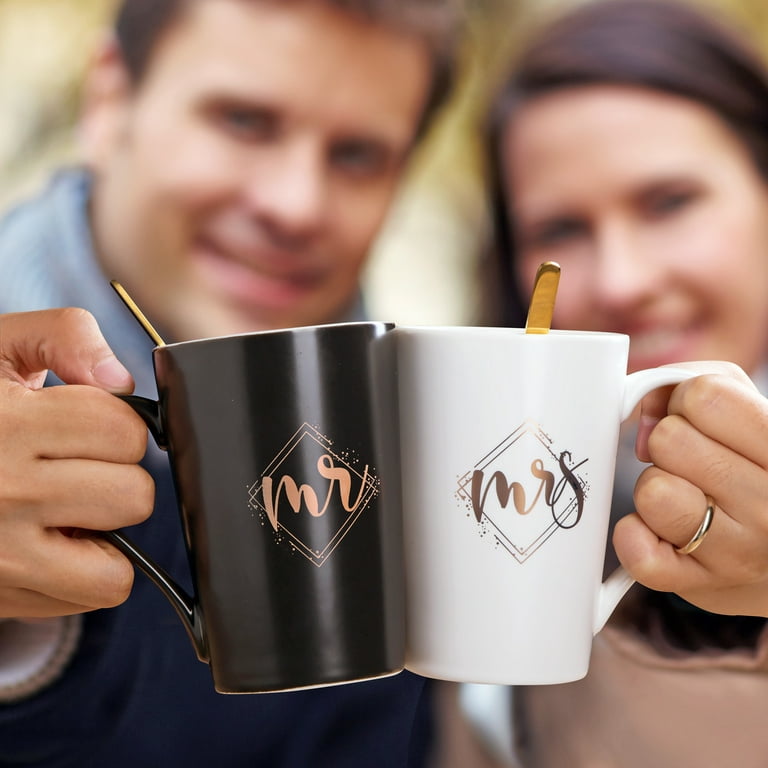 KEDRIAN Mr and Mrs Mugs, Couple Gifts, Weddings Gifts for The Couple
