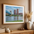 thumbnail image 4 of The Covington Skyline - Cincinnati Ohio Photography Oak Framed Wall Art Print 12 x 18 inches, 4 of 6