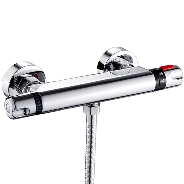 Thermostatic Shower Mixer Valve 1/2 Inch Outlet Wall Mounted Chrome ...