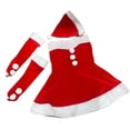 thumbnail image 1 of Vestido de disfraz de Papá Noel para mujer Vestido de Papá Noel para fiesta de festival Actuación en el escenario, 1 of 8