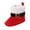 Red, variant on Otqutp Boys Tennis Shoes Winter Children Baby Boots Boys and Girls Cotton Shoes High Top Cotton Wool Warm and Comfortable Christmas Santa Look