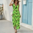 thumbnail image 6 of Animal Print Patterns Sleeveless Dress Woman Fashion Long Dresses Women's Summer Suit Dress 2025, 6 of 7