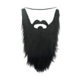 thumbnail image 3 of Novedad, accesorios para disfraz de , barba de gnomo falso, vestido para adultos, , bigotes, Facial para carnaval, suministros Negro Fernando Barba larga, 3 of 8