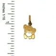thumbnail image 2 of 18K Yellow Gold flat elephant  with open heart pendant. Aprox. 0.5 x 0.6 inches with bail., 2 of 3