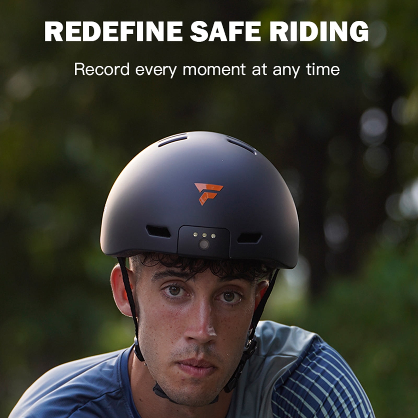 Commuters Helmets with 720P Camera & Windproof Ear Protections Comfortable Helmets with Record & Bright Front LEDs