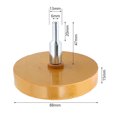 thumbnail image 1 of Borrador de carrocería de coche para adornos, 2 uds., goma de borrar para rueda de 88mm, pegatina de borrador de disco con 2 adaptadores, 1 of 2