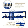 thumbnail image 4 of Eastar Bb Trumpet Standard Trumpet Set for Student Beginner Brass Bb Trumpet Blue ETR-380BU, 4 of 7