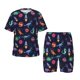 thumbnail image 1 of Balery Space Dinosaur Conjunto de Pijama Infantil de Manga Corta con Estampado – Ropa de Dormir de Algodón Suave-Small, 1 of 6