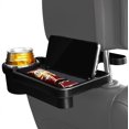 thumbnail image 4 of Car Food Tray Car Seat Back Dining Tray with Cup Holder Foldable Durable ABS Construction for Car Meals and Drinks More Convenient, 4 of 5