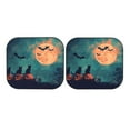 thumbnail image 7 of Windshield Sun Shade, Halloween Night Sky Black Cat Bat Foldable Car Sun Shade Windshield for Front, 2 Pieces, 7 of 7