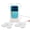 Blue and White, variant on Smart Multi-User Muscle Recovery System with Independent Controls, Portable TENS EMS Device with Backlit Screen, 25 Pre-set Wellness Programs for Full Body Comfort