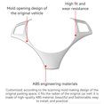 thumbnail image 2 of Enqiretly Carbon Fiber Car Steering Wheel Panel Decoration Cover Stain Resistant Trim Modification Fitting Auto Control Sequin Sticker, 2 of 6