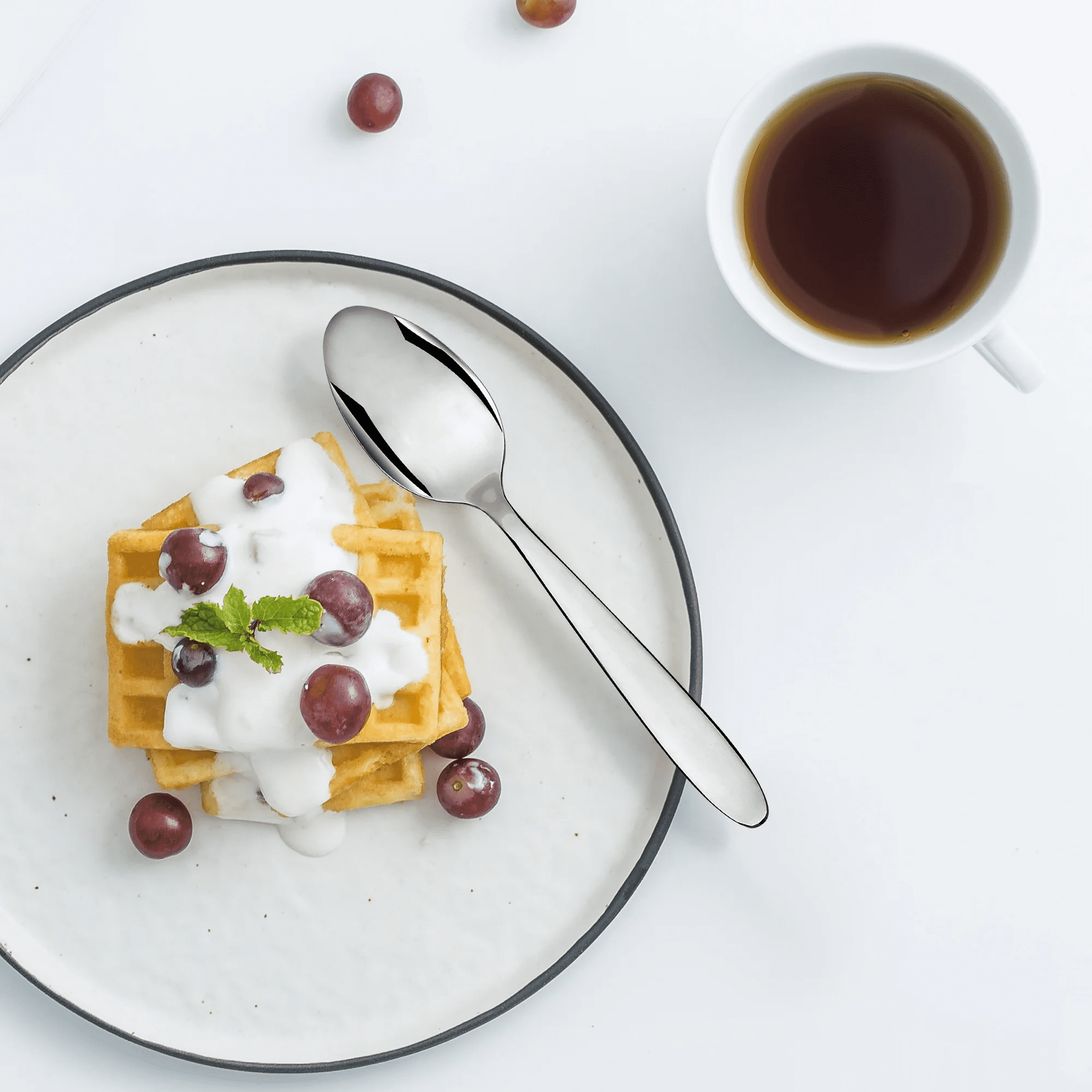 Mainstays Breck Stainless Steel Adult Teaspoon, 3-Pieces, Silver