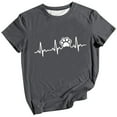 thumbnail image 1 of Birdeem Mode Femmes Décontracté Manches Courtes Col Rond Imprimé Hauts Blouse, 1 of 1
