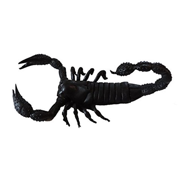 Accesorio novedoso de goma escorpión negro Dillon Imports 734326809275