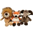 thumbnail image 5 of Peluche realista de león, tigre, elefante, mono, leopardo, jirafa, mapache, animales del bosque, 25 cm, regalo para niños, 5 of 5