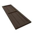 thumbnail image 6 of Ekena Millwork 16 1/8"W x 41"H True Fit PVC, Three Board Framed Board-n-Batten Shutters, Raisin Brown (Per Pair - Hardware Not Included), 6 of 8