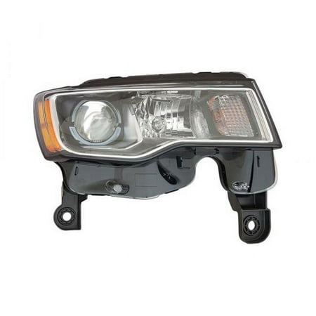 Sherman Parts Composite Standard Type Chrome Right Headlamp Assembly for 2017-2021 Jeep Grand Cherokee