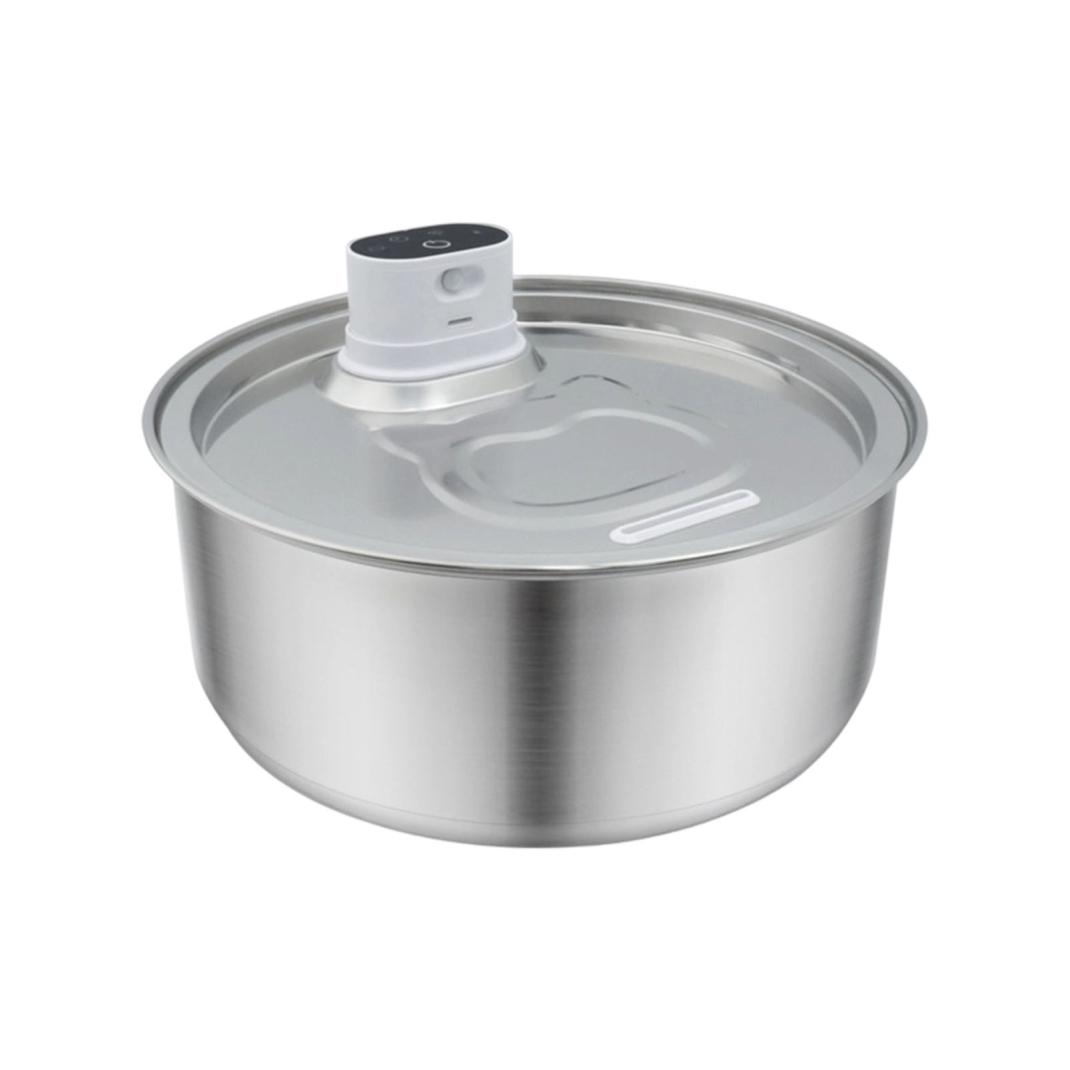 Automatic Large Water Dispenser for Dogs & Cats 8L Stainless Steel Quiet Cordless Pet Water with Motion Sensor & Filter BPA Free, for Big/Medium/Small Cat & Dog,Silver