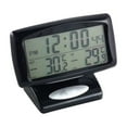 thumbnail image 4 of HEVIRGO Car Vehicle LED Digital LCD Thermometer Clock Temperature Meter with Backlight, 4 of 7