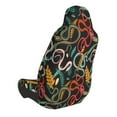 thumbnail image 2 of Wukai Snake And Flower Full Set Car Seat Covers with Soft Padding Universal Auto Front Seats Protector and Cushion Mat, 2 of 5