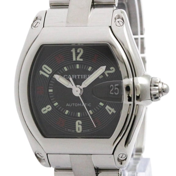 Pre-Owned CARTIER Roadstar Steel Automatic Mens Watch W62002V3 Polished (Good)
