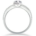 thumbnail image 2 of Pompeii 1 1/2ct Marquise Diamond Halo Split Shank Engagement Ring 14k White Gold, 2 of 3