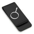 thumbnail image 1 of Stainless Steel Iron Alchemy Symbol Classic Slim Money Clip Credit Card Holder, 1 of 2