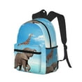 thumbnail image 2 of Fotbe Elephant Giraffe Lightweight Casual Laptop Backpack for Men and Women, Daily use Waterproof backpack, Backpack for College, 2 of 8